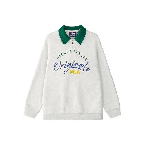 FILA KIDS Свитшот Extra Светло-белый Фотиния Серый [BAيلونBC01] Цвет Детский