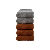 [5 пачек утолщенных 10% шерсть носки] 3 кирпично-красные, 2 светло-серые