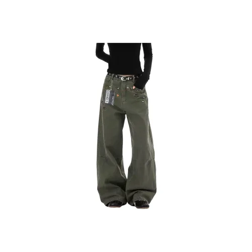DAND Армия Зеленый Унисекс Карго Брюки