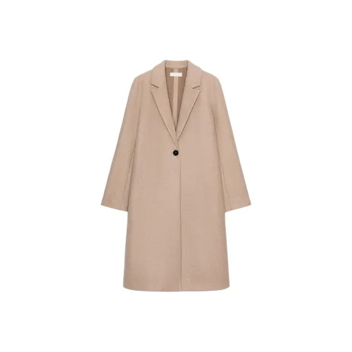 ZARA Collaboration Средний верблюжий женское пальто