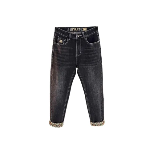 CAT'S PAW Черный Унисекс Джинсы