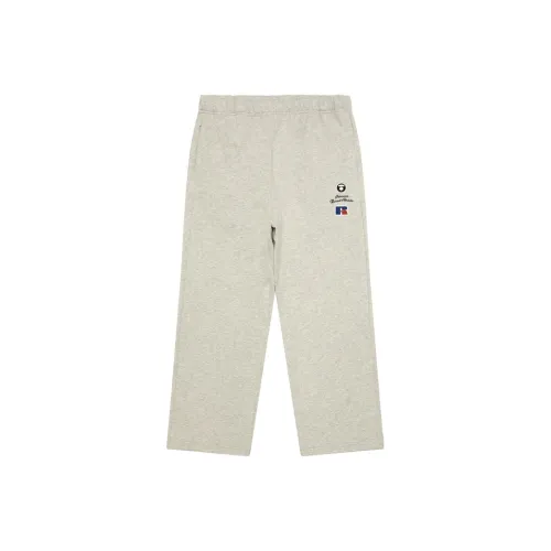 Aape BAPE x Russell Athletic Co Бренд Серый Белый WH2 Мужские Повседневные Штаны