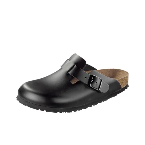 Биркенсток Бостон Домашние тапочки Унисекс Черный стандартный Свободный крой
