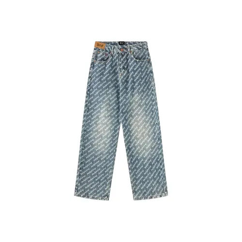 BLACK AT Синий Унисекс Джинсы