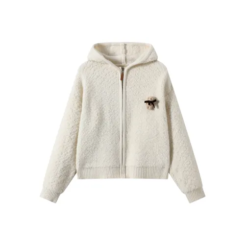 DDXZXIZI Кремовый Абрикос Женский Трикотаж