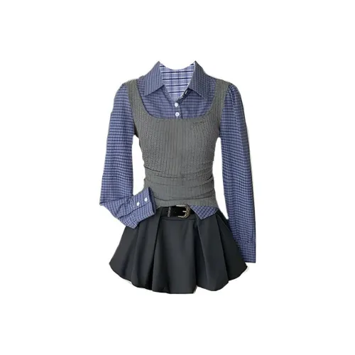 TIBINB Женские Комплекты с Юбкой