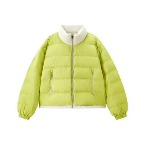 PEACEBIRD Зеленый Бирюзовый Женские Пуховики