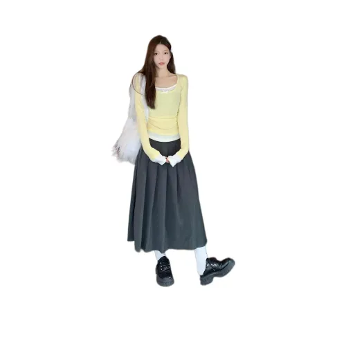 Si Bei'er Желтый Женский Трикотаж