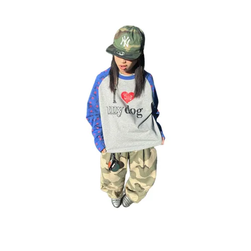 Pirkadat Меланжевый Серый Синий Унисекс T-рубашки