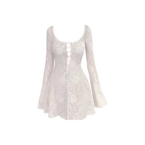 GRAYISMOON Длинное платье с длинными рукавами женское