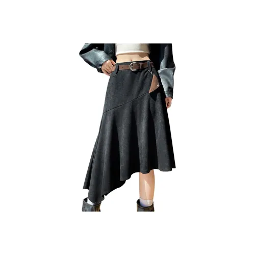 LANGQING Повседневный Длинный Юбка Женские