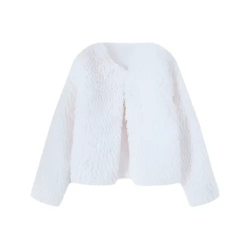 ZEKIKO STUDIO Белый Женские Меховые изделия
