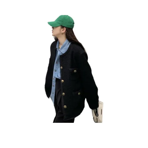 VINMUK Черное Женское Короткое Пальто