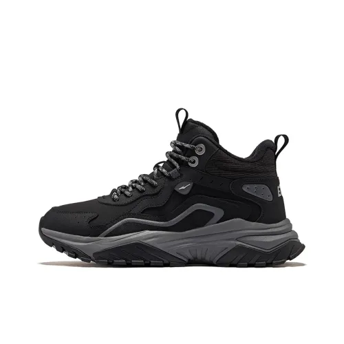 Erke Fire Wild 3 Thermal High Top Повседневная обувь Мужская Глубокий черный Угольный серый