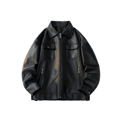Tingqu Унисекс Кожаные Куртки