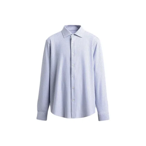 ZARA Синие Белые Мужские Рубашки