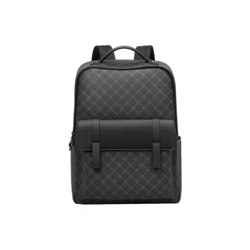 Поло PVC синтетическая кожа рюкзак мужской черный