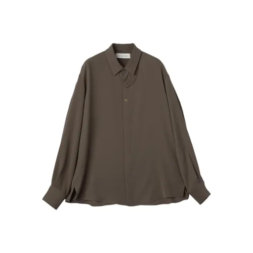 CULLNI FW25 Двойной Ткань Саржа Передняя часть FLY Подбородок TAB Рубашка Унисекс