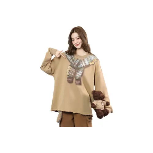 LALABOBO Свитшот Кофейный Унисекс