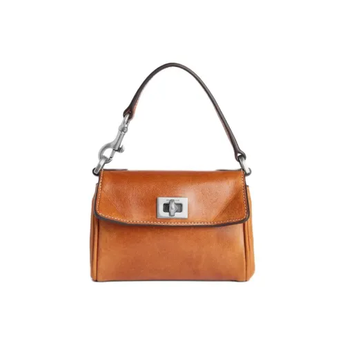 Balenciaga Rodeo Овечья кожа Сумка Мини Женская Деним Коричневый