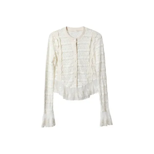 Tonlion Абрикос Женские Рубашки