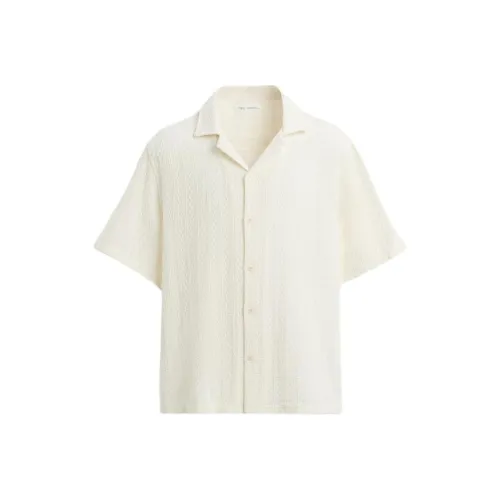 ZARA Men's White Oyster Shirt ZARA Мужская Белая Рубашка Oyster