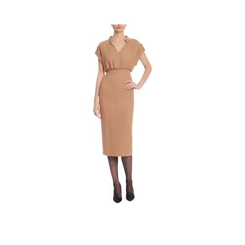 Badgley Mischka Короткий рукав Платье Женское