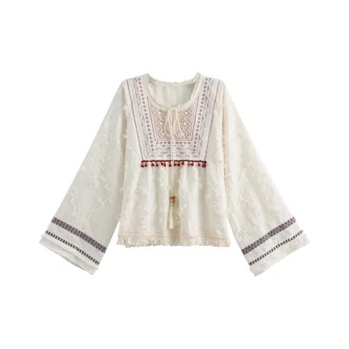 SNBL Экрю Женские Рубашки