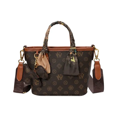 Meter Корзинка-сумка Monogram Сумка Сумки через плечо Сумка на плечо Большая Коричневая