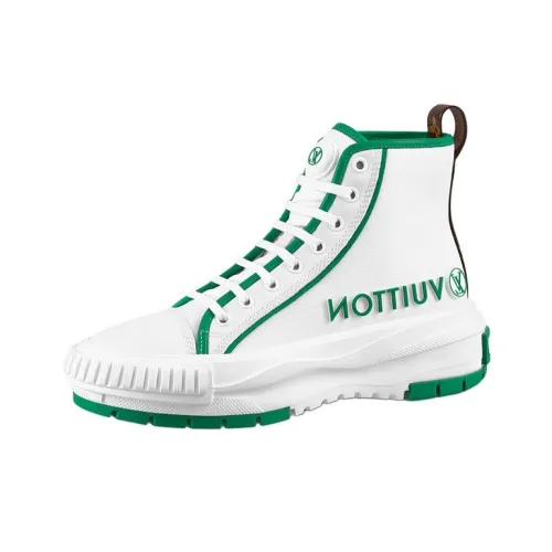 LOUIS VUITTON Squad Скейтборд Кроссовки Женские Белые Зеленые