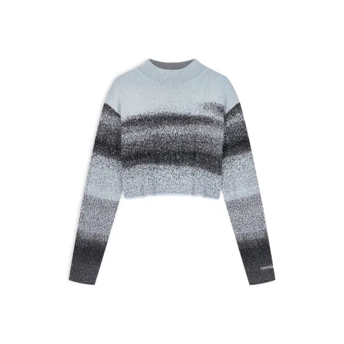 Calvin Klein 0LA Синий Черный Полосы Женские Трикотаж