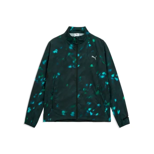 PUMA Зеленые Мужские Беговые Куртки