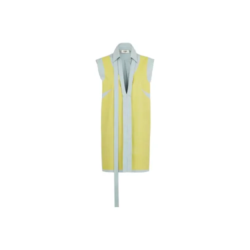 FENDI SS24 Sleeveless Dress Women's Light Blue FENDI SS24 Без рукавов Платье Женское Светло-Синий