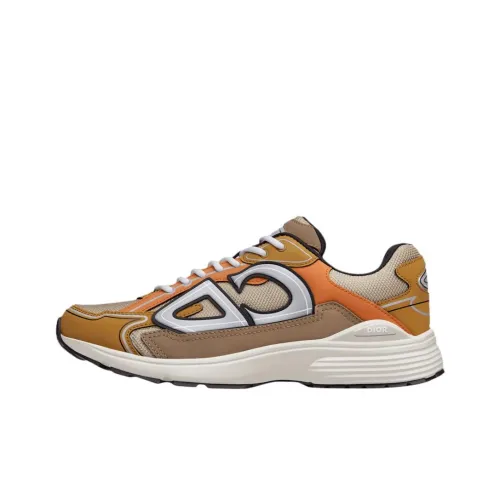 DIOR B30 Низкий Топ Повседневная Обувь Мужская Оранжевый Коричневый