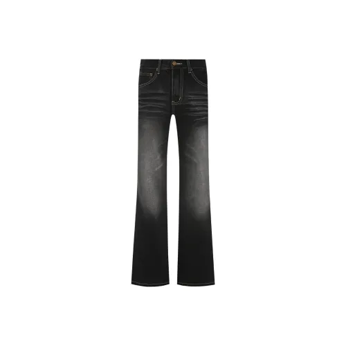 COOLALPACA Черные Унисекс Джинсы