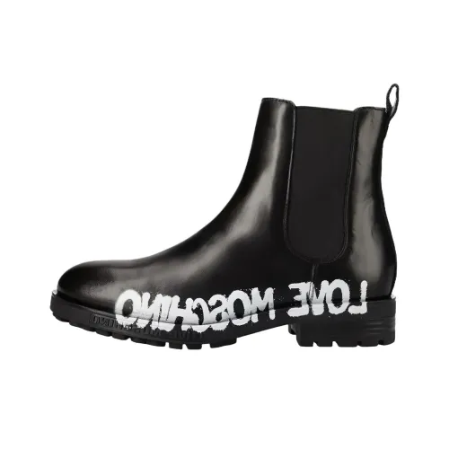 MOSCHINO Короткий Челси Женские Черный