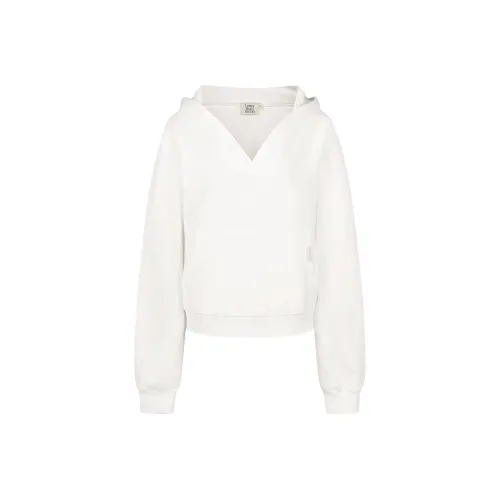 Letter From Moon FW25 Letters ARCHIVE V-Neck Hoodie Sweatshirt Women's