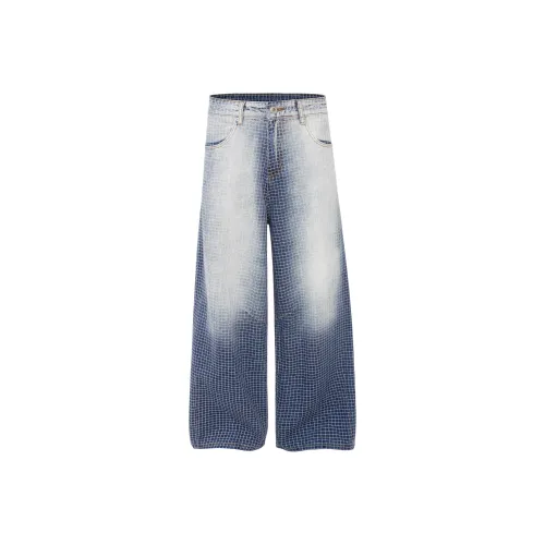 TREND ST Blue Unisex Jeans TREND ST Синий Унисекс Джинсы