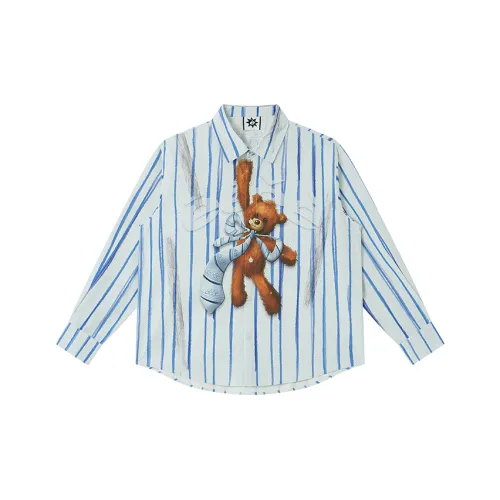 EeeeArtmonster Полосы Рубашка Унисекс