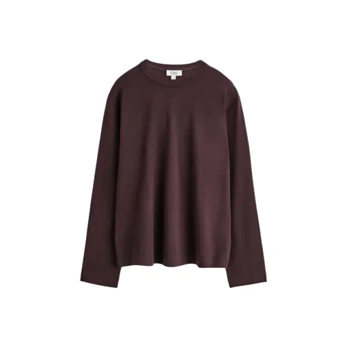 COS Бордо Красный Мужская T-Рубашка