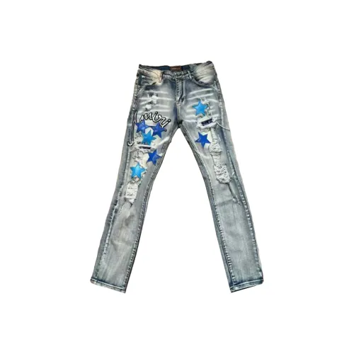 SNEIKLAU Синий Унисекс Джинсы