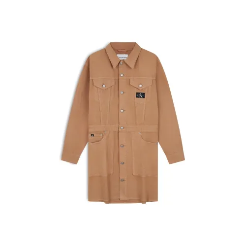 CALVIN KLEIN Длинное платье с длинными рукавами женское