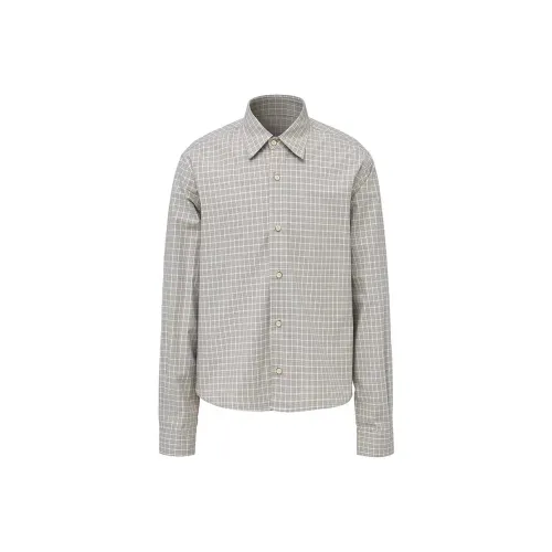 FROM THE STREET Серая рубашка в клетку унисекс