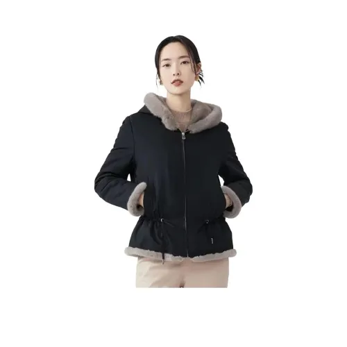 BONAS Черный Женский Пуховик