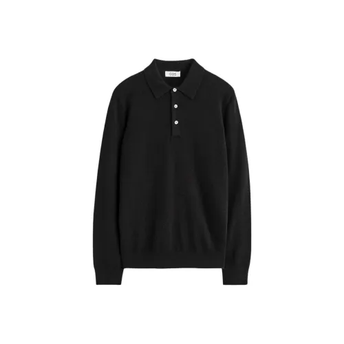 COS Черные Мужские Кашемировые Свитера