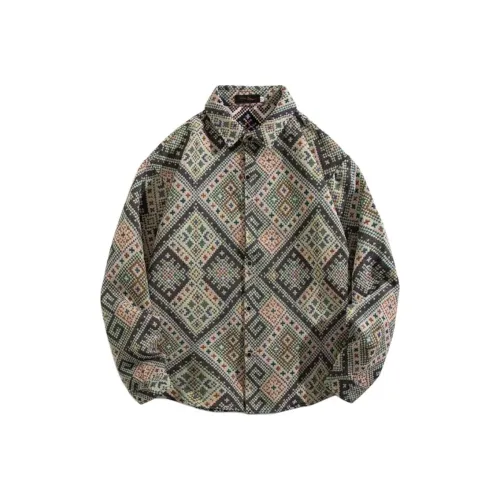 ZMHT Зеленый Унисекс Рубашки