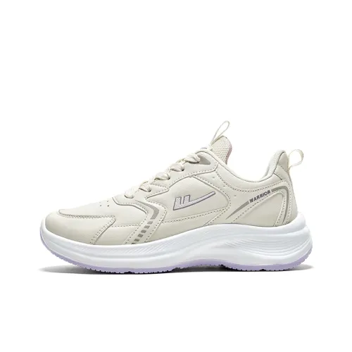 Warrior Slip-Resistant Легкий Увеличение Высоты Отскок Низкие Кроссовки для Бега Женские Бежевые