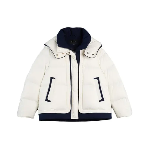 ELLE Экрю Женские Пуховики