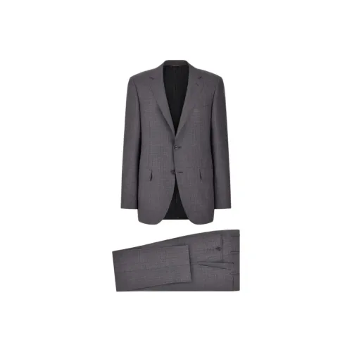 Canali Gray Men's Business Suits Canali Серый Мужской Бизнес Костюмы