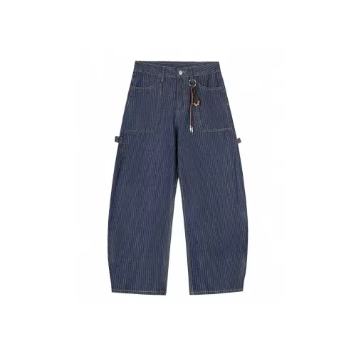 TIBINB Темно-синий женский джинсы